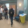 Director David Gordon Green and I on the hospital set.