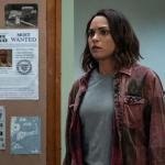 Monica Raymund as Jackie Quinones, in the Hightown Police Station.